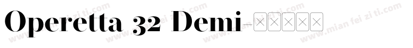 Operetta 32 Demi字体转换